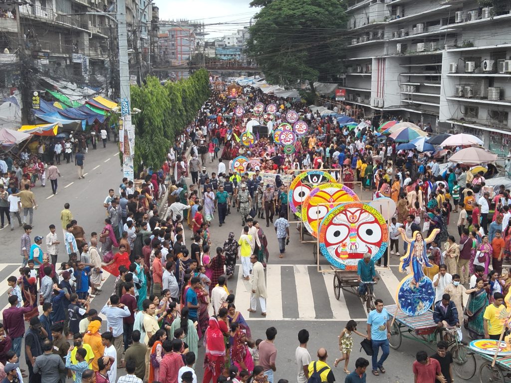 সিএমপি’র নিরাপত্তা বলয়ে শান্তিপূর্ণভাবে সম্পন্ন শ্রীশ্রী জগন্নাথদেবের উল্টো রথযাত্রা