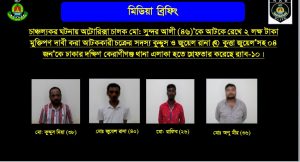 কেরানীগঞ্জে অটোরিকশা চালক অপহরণ, গ্রেপ্তার ৪
