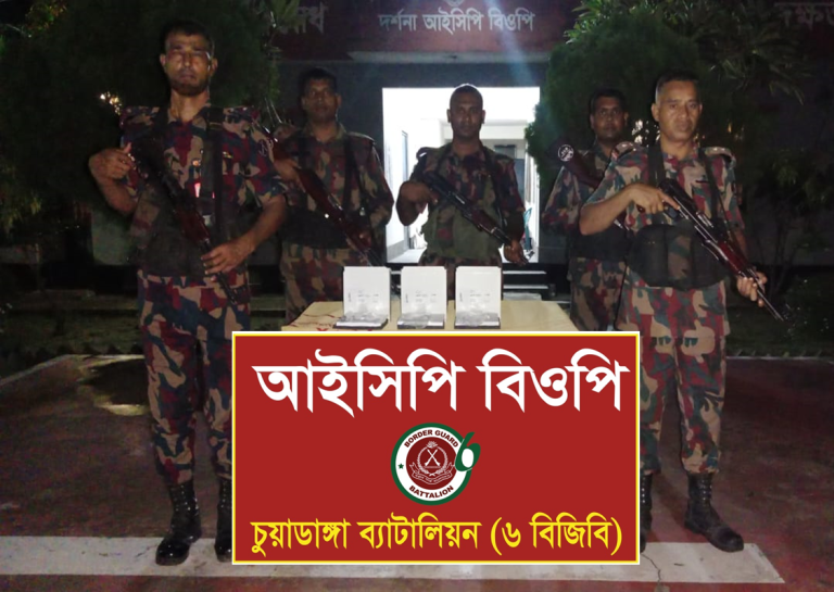 চুয়াডাঙ্গায় সীমান্তে বিজিবির অভিযানে দেশীয় পিস্তল উদ্ধার