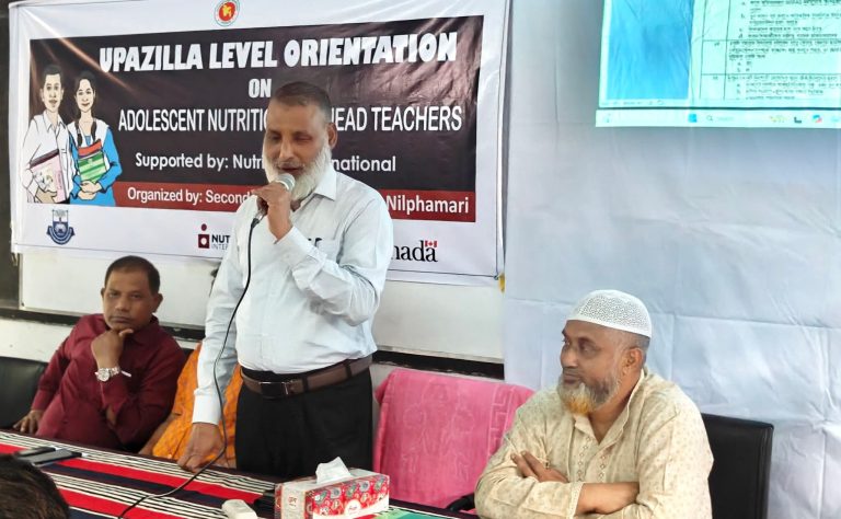 নীলফামারীর সৈয়দপুরে প্রধান শিক্ষকদের নিয়ে পুষ্টিবিষয়ক ওরিয়েন্টেশন