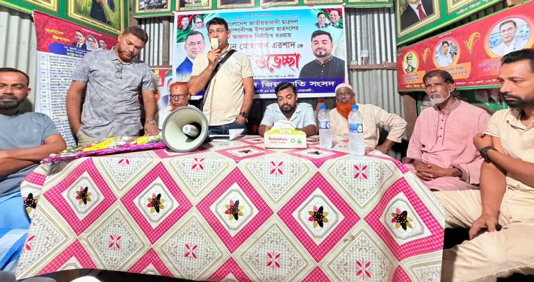 কোম্পানীগঞ্জে উপজেলা ছাত্রদলের নবনির্বাচিত আহ্বায়ককে সংবর্ধনা
