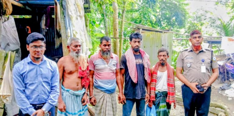 ফরিদপুরের সদরপুরে মাদক সেবনের দায়ে ৪ জনের জরিমানা-কারাদন্ড