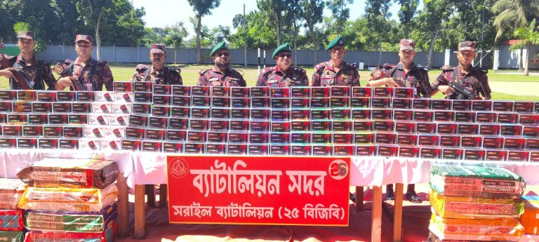 ব্রাহ্মণবাড়িয়ায় ১২ কোটি টাকার ভারতীয় অবৈধ মোবাইল ফোনের ডিসপ্লে জব্দ।