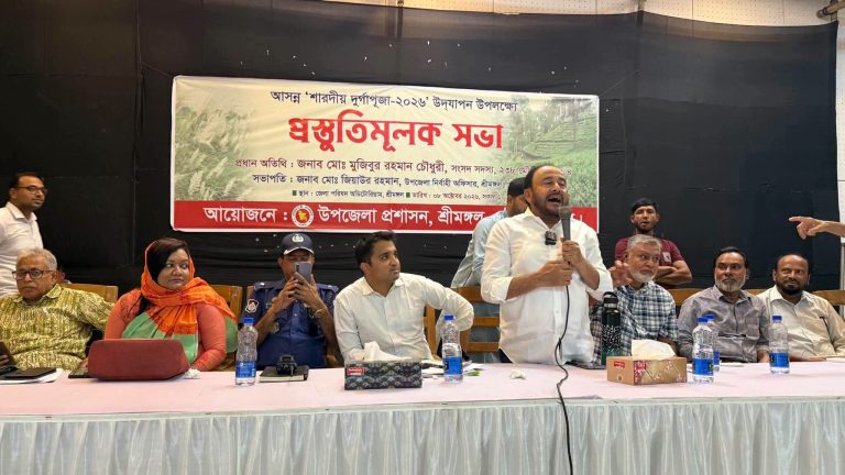 উপজেলা প্রশাসনের উদ্যোগে দূর্গোৎসব নির্বিঘ্নে করতে প্রস্তুতিমূলক সভা