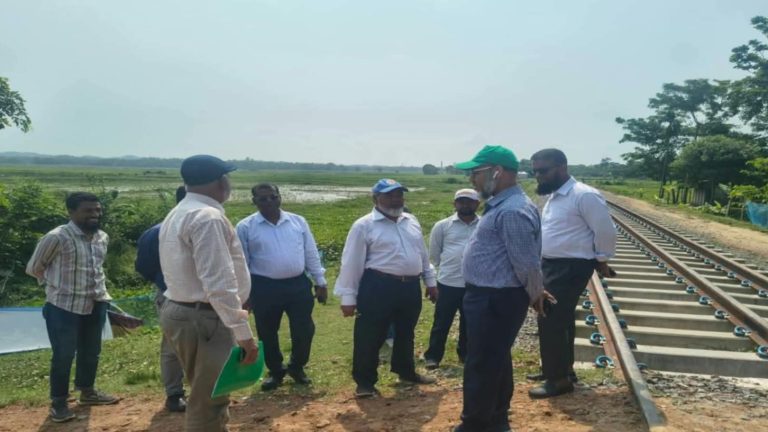 কুলাউড়া-শাহাবাজপুর নবনির্মিত রেলপথ পরিদর্শনে রেলওয়ের অতিরিক্ত মহাপরিচালক 