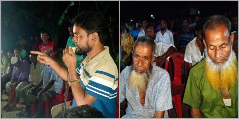 বংশীকুন্ডা উত্তর ইউনিয়নের রামপুর কড়ইবাড়ি ঈদগাহ মাঠে চেয়ারম্যান পদপ্রার্থী মোক্তার হোসেনের উঠান বৈঠক অনুষ্ঠিত