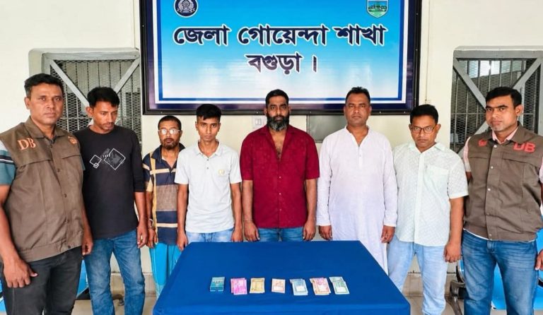 বগুড়ায় জুয়া খেলার সময় ৬ জন গ্রেপ্তার, আদালতে প্রেরণ