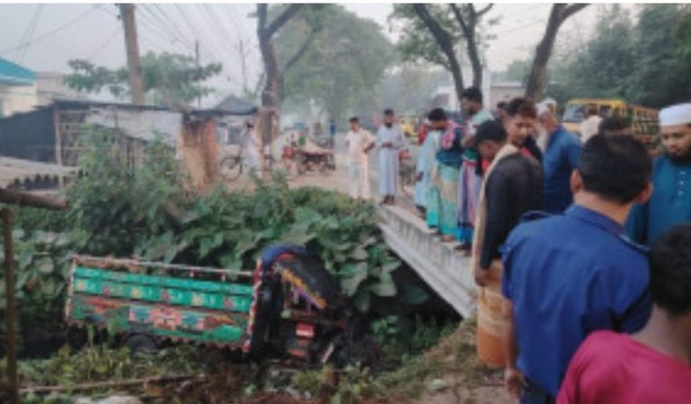 চুয়াডাঙ্গায় নিয়ন্ত্রণ হারিয়ে গরুবোঝাই লাটাহাম্বার উল্টে এক নিহত